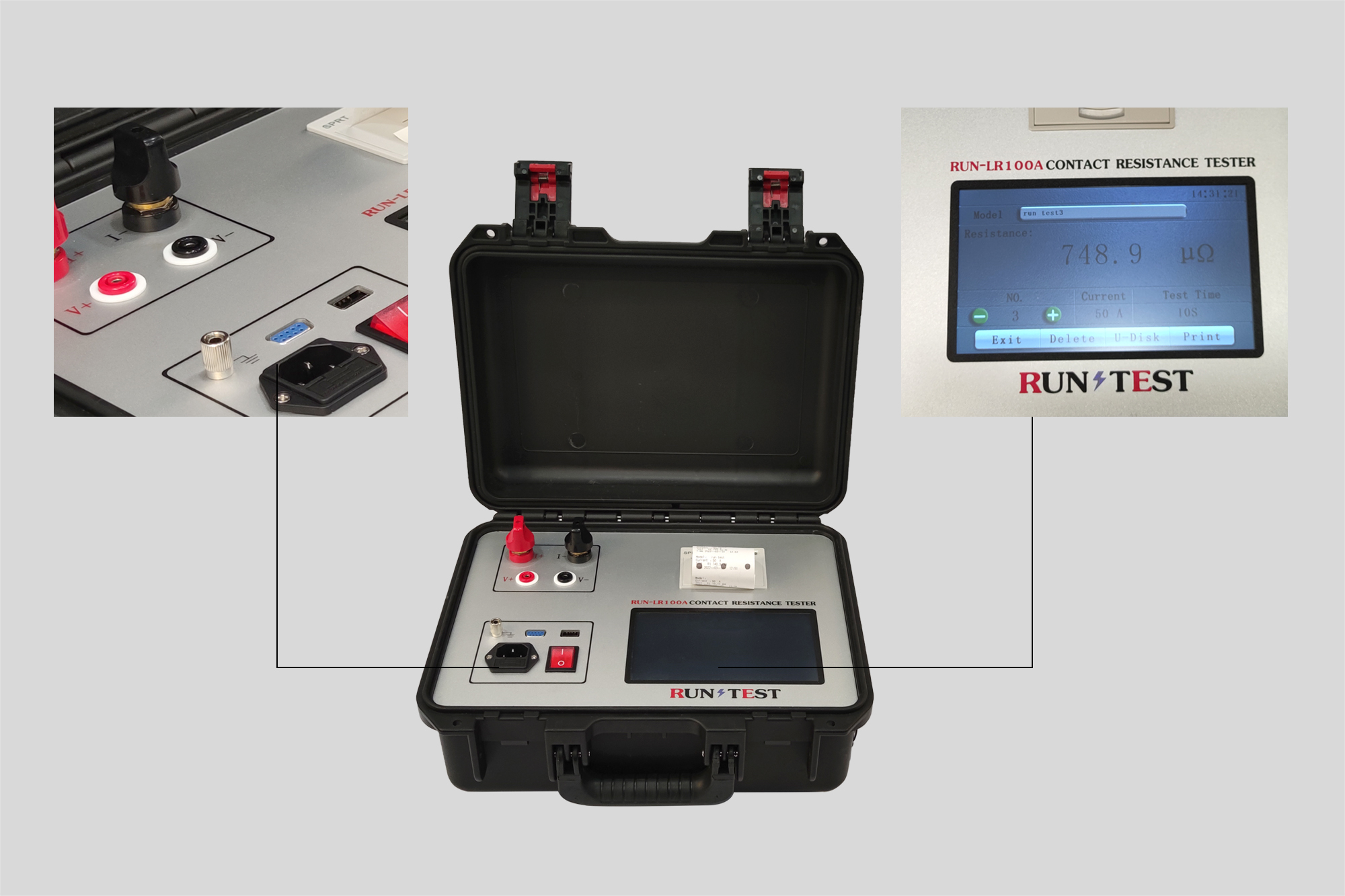 100A Contact Resistance Tester Of Circuit Breaker