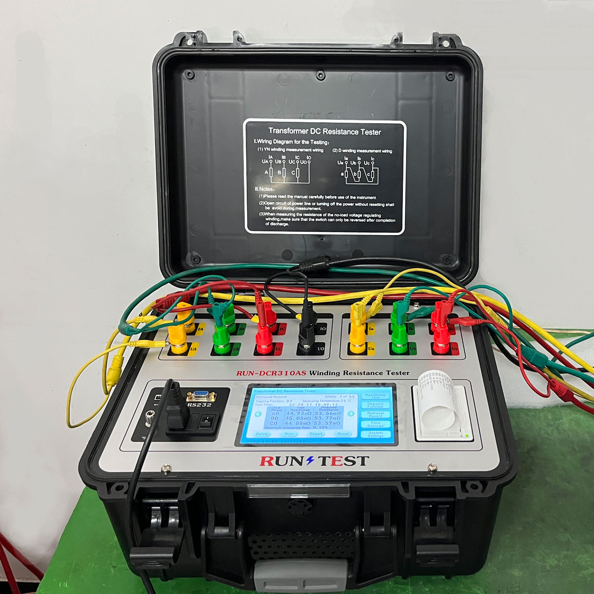 10A 3 Channels Transformer Winding Resistance Tester