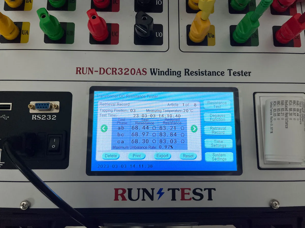 winding resistance tester