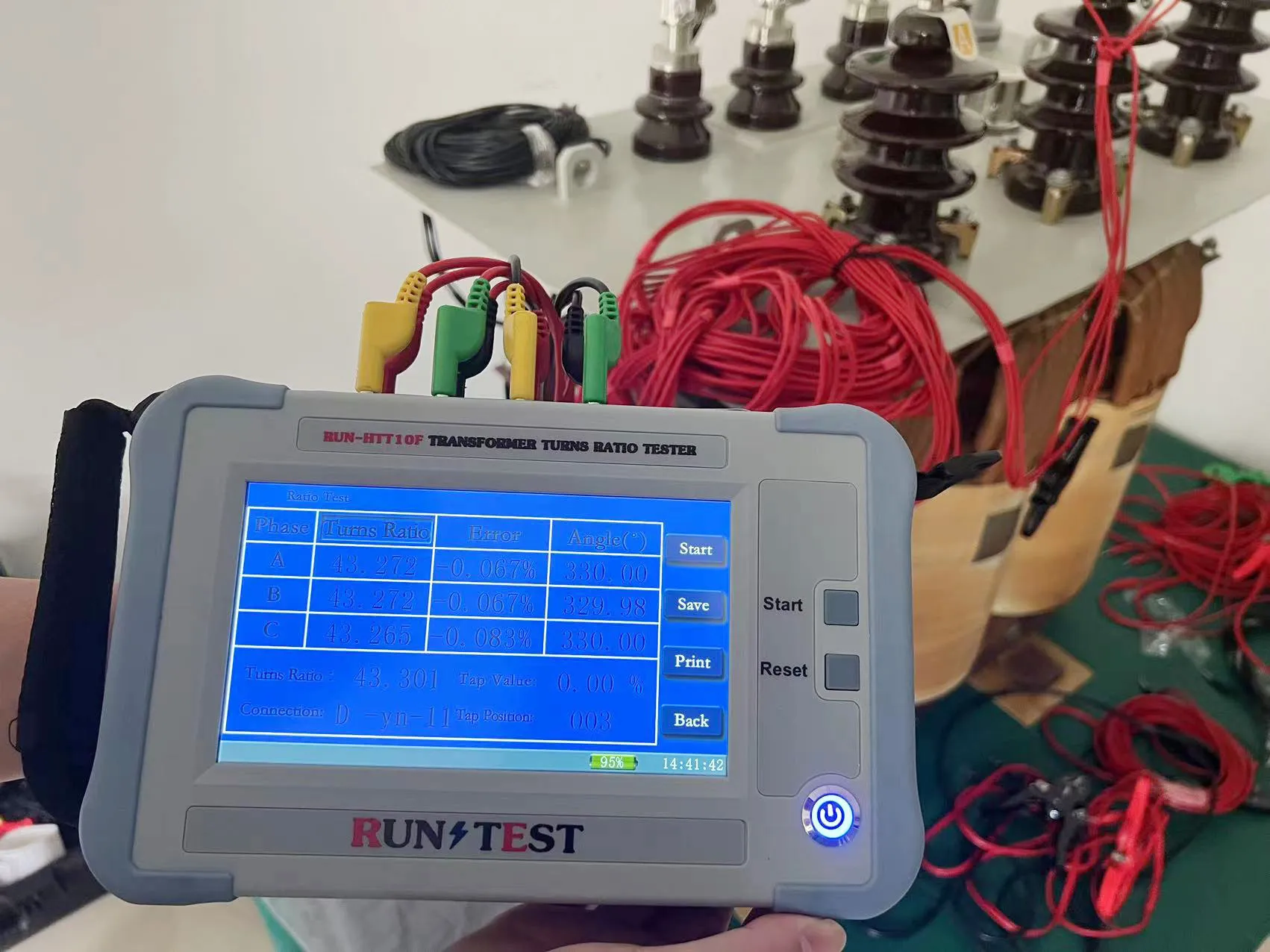 Three phase Transformer TTR meter Turns Ratio Tester