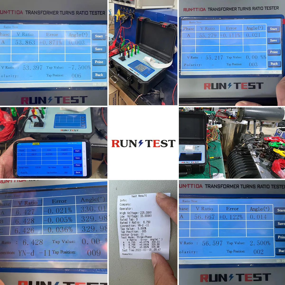 Transformer Three Phase Turns Ratio TTR Tester
