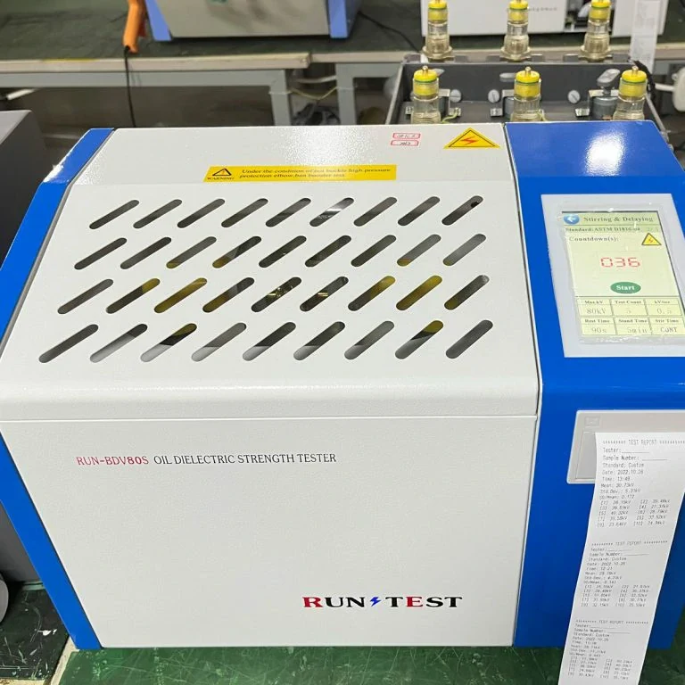 0-80kv Bdv Oil Tester for Transformer Oil Breakdown Voltage Testing