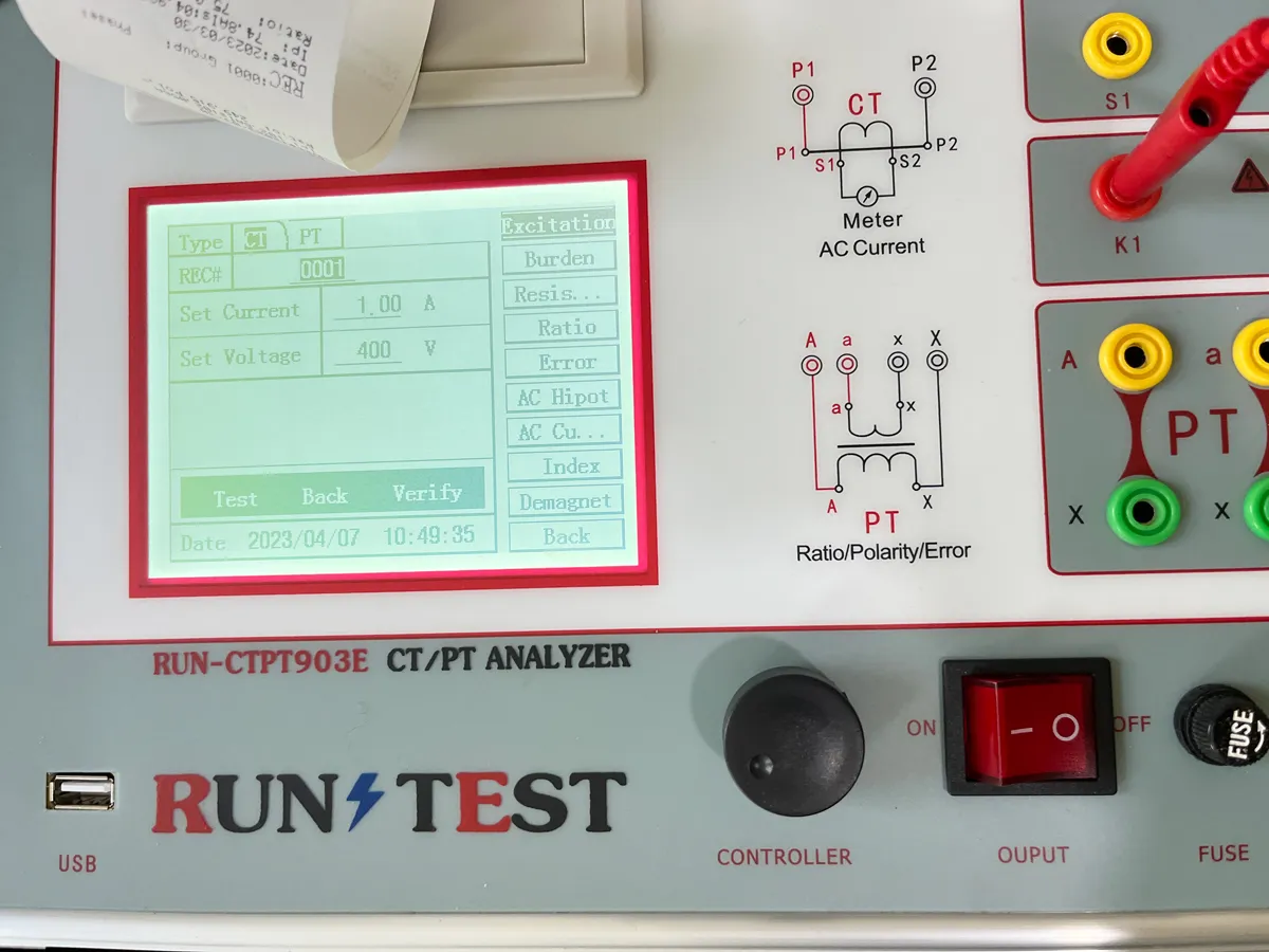 CT PT Analysis CT Ratio Tester PT Polarity Tester