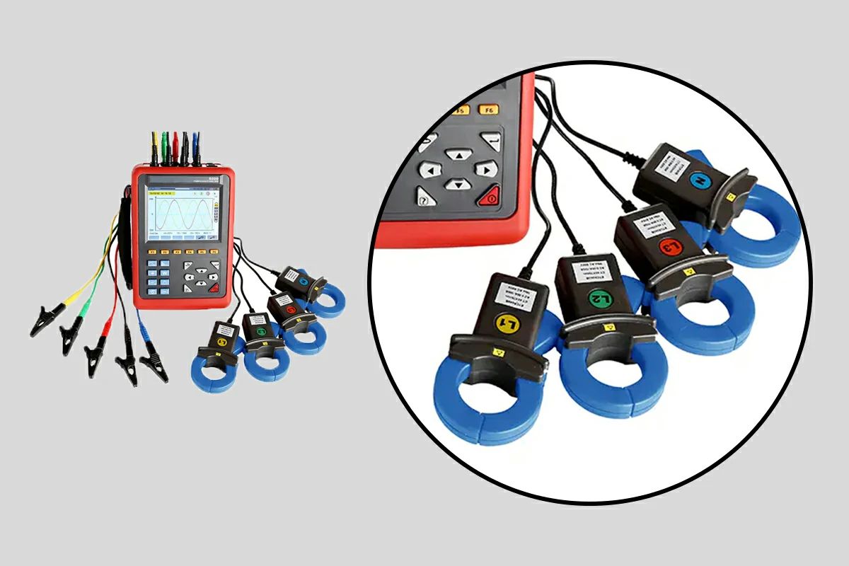 Handheld 3 Phase Electric Power Quality Analyser