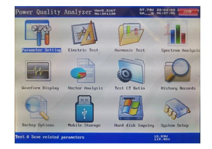 Handheld Power Quality Harmonics Analyzer Three-Phase Power Quality Analyzer