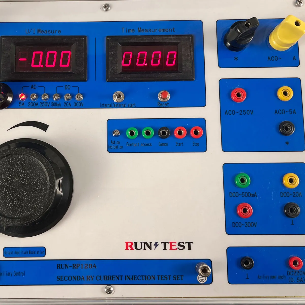 Ⅲ: Detailed pictures of the relay protection tester: