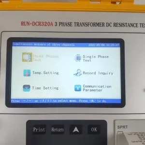 Three phase transformer winding DC Resistance Tester